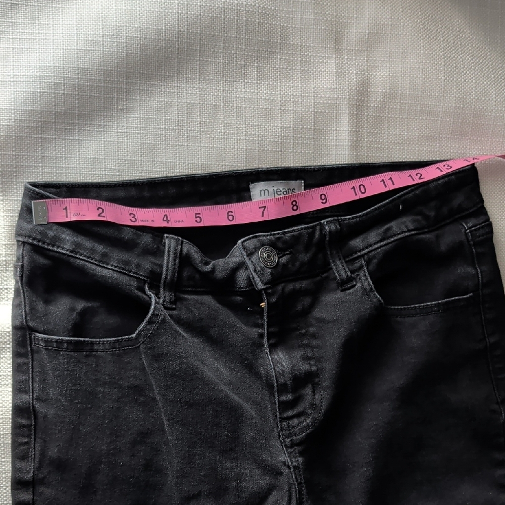 Black Women's Stretch Skinny Jeans - Picture 5 of 7